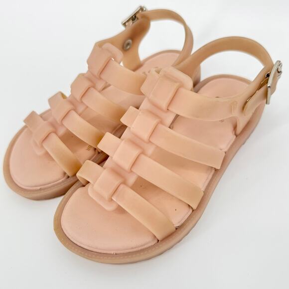 Mel Dreamed by Melissa Flox Sandals‎ Beige Size 11 - Picture 1 of 11